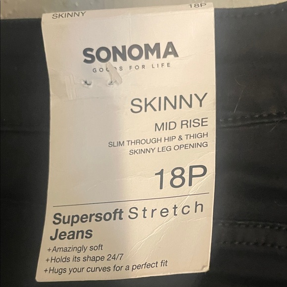 Sonoma Women's Skinny Jeans - Black - Picture 3 of 4